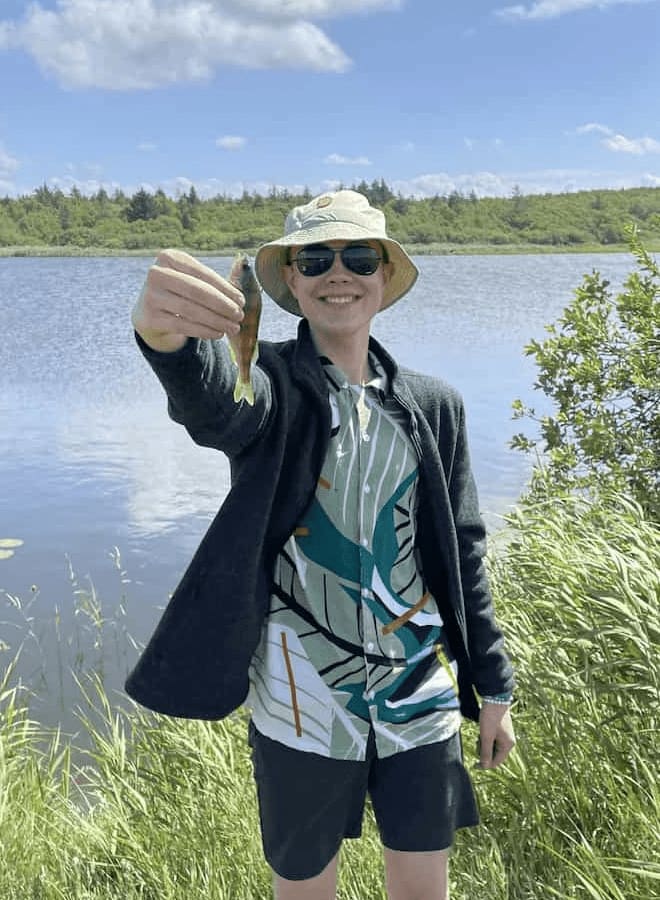 Noah på fisketur